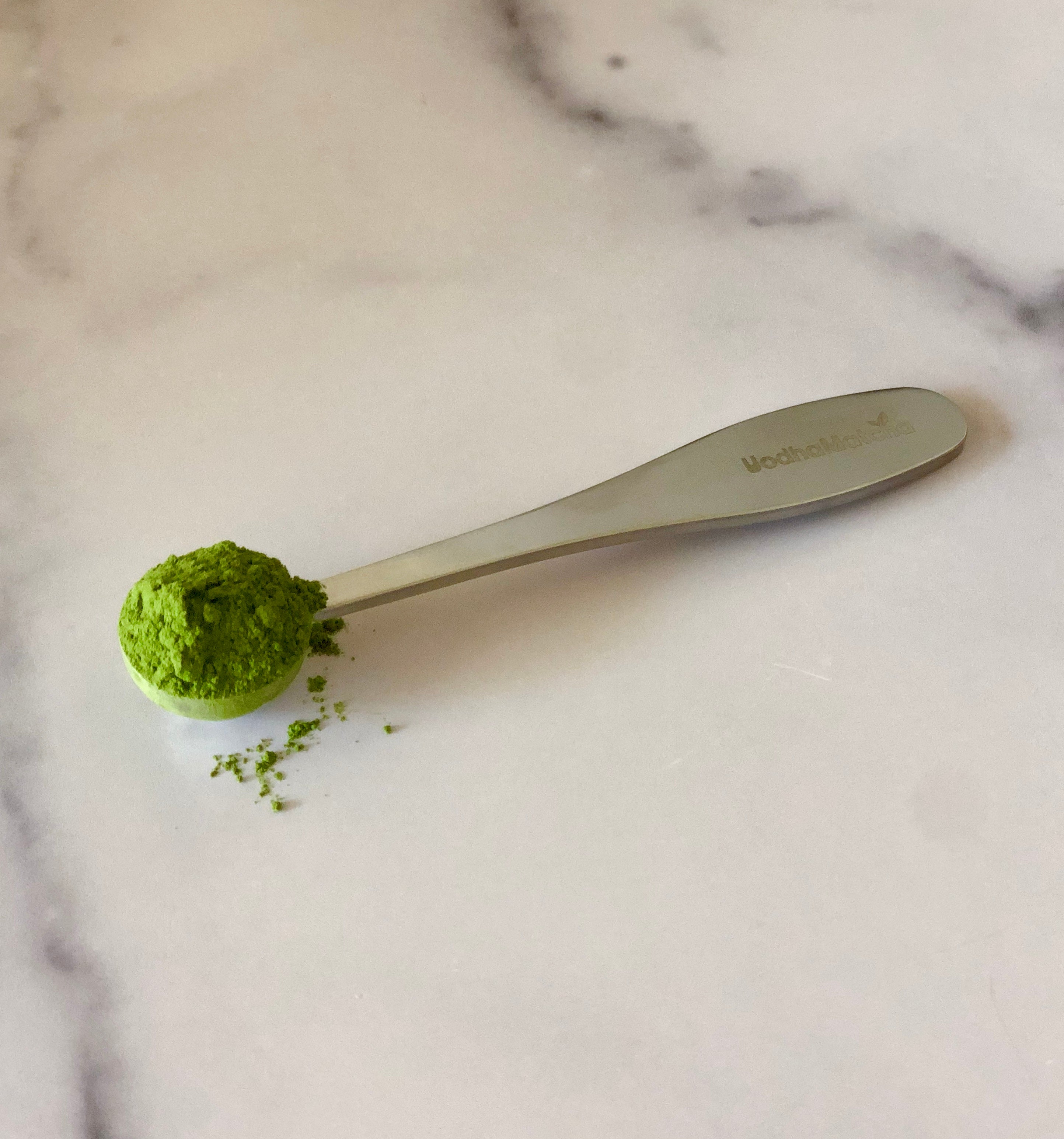 Pure Matcha Loose Leaf Tea Spoon Measure | One Cup of Perfect Tea | Stainless Steel Scoop